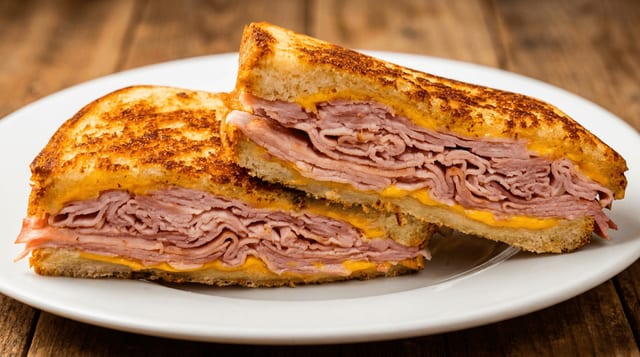 Grilled Ham and Cheese Melt.
