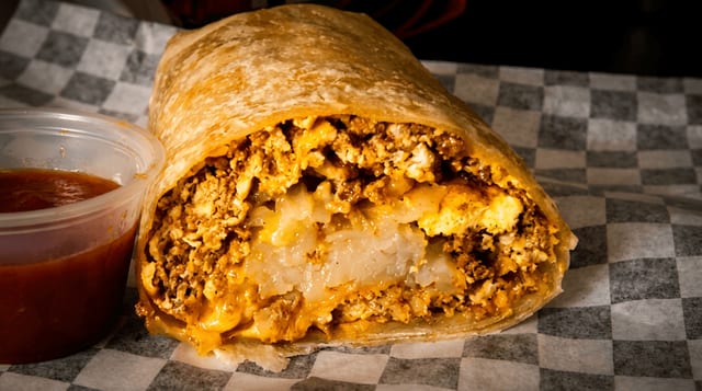 Chorizo & Egg Burrito.
