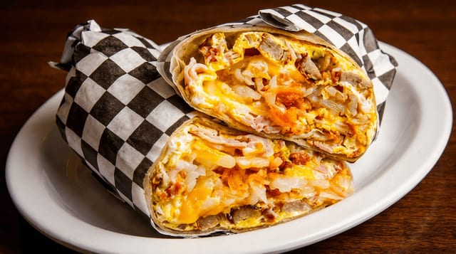 Trio Breakfast Burrito.