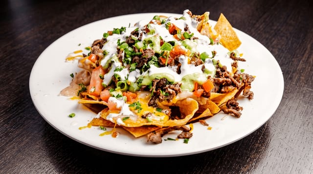 Carne Asada Nachos.